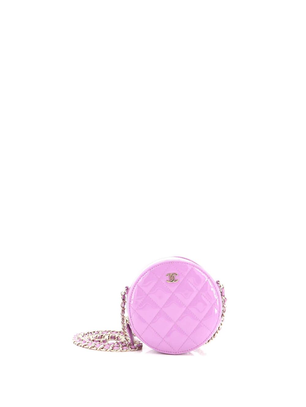 Chanel Round Clutch With Chain Quilted #370924C25B